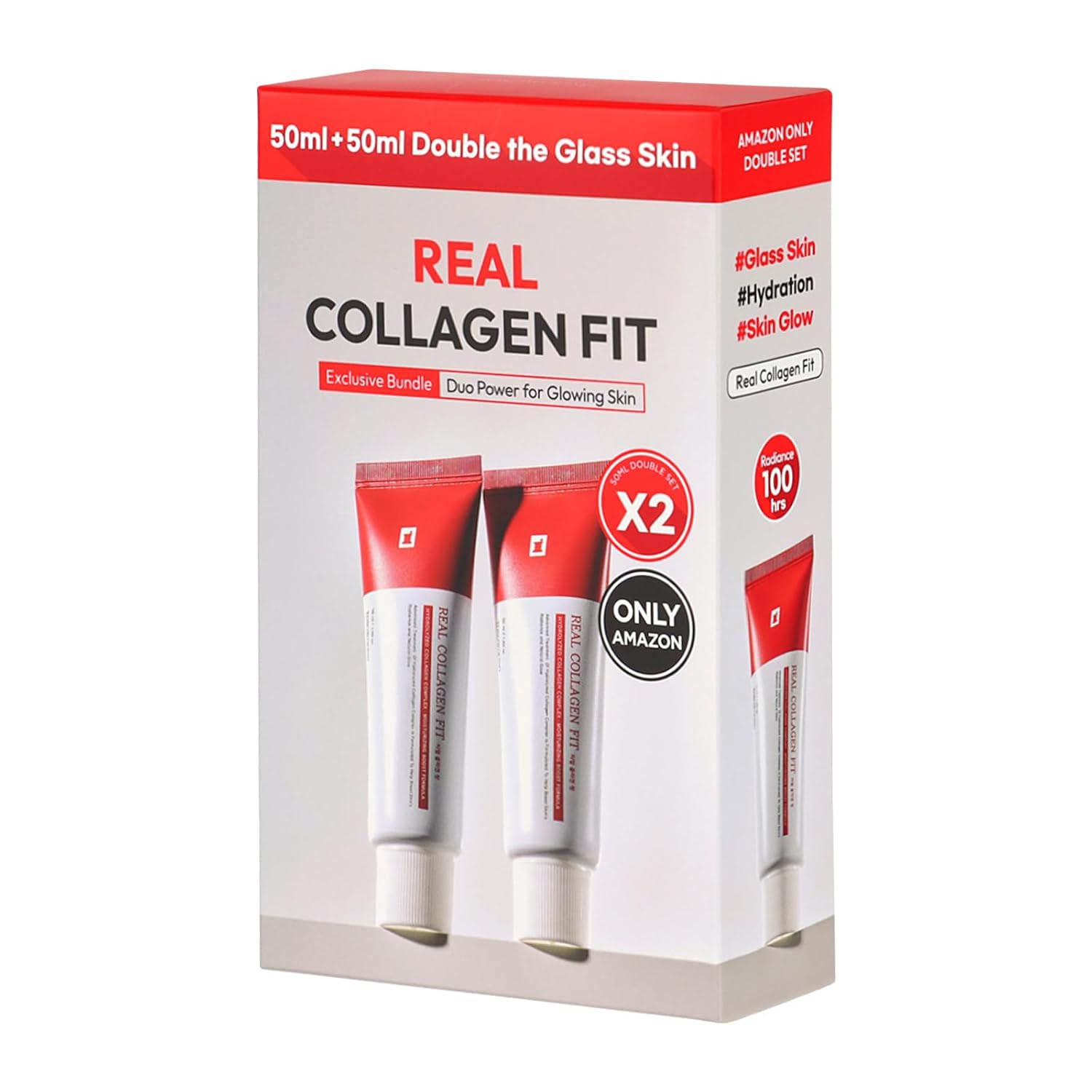 Real Collagen Fit, Hydrolyzed Collagen Wrapping Mask, Peel Off Facial Mask for elasticity, Hydrating, Glow, Glass Skin, Face Moisturizer, Self Care, Korean Skin Care, 50ml, 1.69 fl. oz.