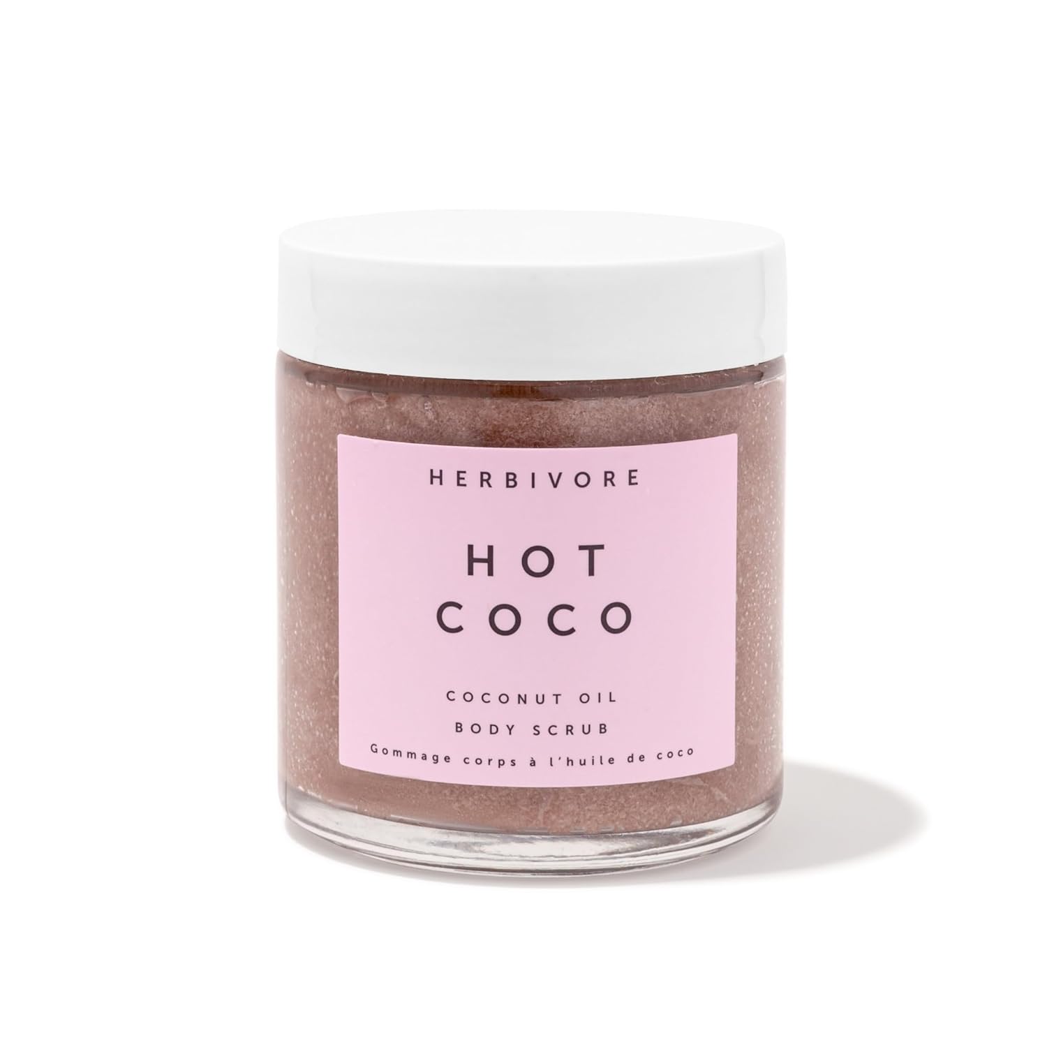 HERBIVORE In-Shower Moisturizer and Exfoliating Body Scrub with Virgin Coconut Oil and Shea Butter, Plant-based, Vegan, Cruelty-Free