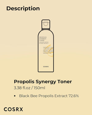 COSRX Full Fit Propolis Synergy Toner, 150ml / 5.07 fl.oz | Instant Moisture Boosting Toner, Propolis 72.6% Honey 10.7% Panthenol, Korean Skin Care