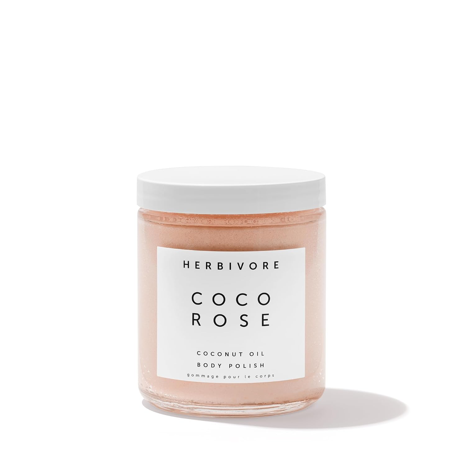 HERBIVORE In-Shower Moisturizer and Exfoliating Body Scrub with Virgin Coconut Oil and Shea Butter, Plant-based, Vegan, Cruelty-Free