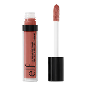e.l.f. Lip Plumping Gloss, Soothes, Shimmer, Peach Bellini, 0.09 Ounce