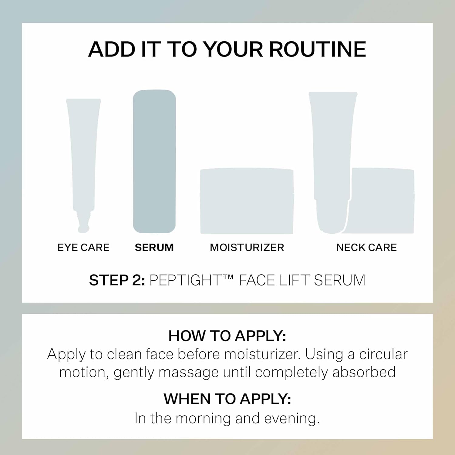 StriVectin Peptight Face Lift Serum – Peptides for Smoother, Radiant Skin, 30 mL