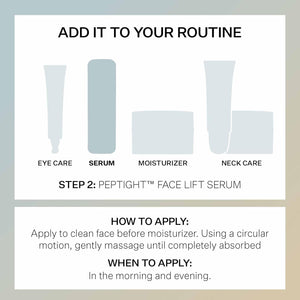 StriVectin Peptight Face Lift Serum – Peptides for Smoother, Radiant Skin, 30 mL