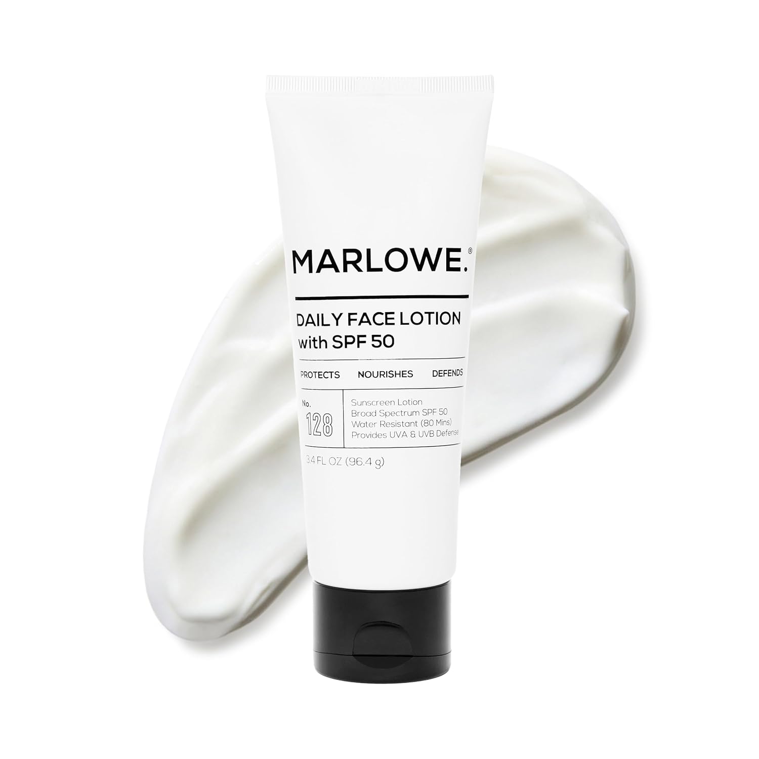 MARLOWE. Mens Skin Care Set, No. 204 Daily Essential Face Kit, No. 121 Facial Cleanser, No. 123 Facial Moisturizer, No. 127 Eye Cream, No. 128 Daily Face Lotion with SPF 50, Great Gift for Men