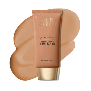 LAURA GELLER Quench-n-Tint Tinted Moisturizer – Lightweight Formula with Light Coverage – Porcelain/Fair Shade
