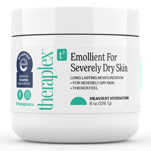 THERAPLEX Emollient Cream for Dry Skin - No Parabens or Preservatives, Noncomedogenic, Fragrance-free, Dermatologist Recommended - Long-lasting Moisturizing Cream and Heaviest Hydration (6 Oz)