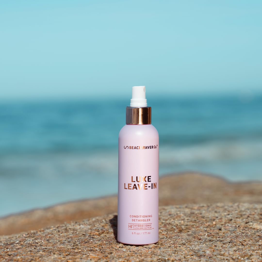 The Beachwaver Co. Haircare Luxe Leave-In Conditioning Detangler - Full Size (6 Oz) | Vegan Leave-In Treatment to Hydrate, Smooth, & Strengthen w/HiX Vegan Bond Multipliers | Sulfate & Paraben Free