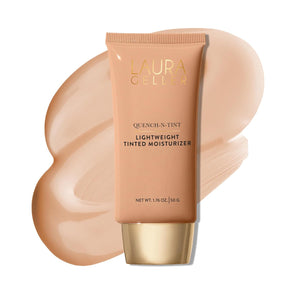 LAURA GELLER Quench-n-Tint Tinted Moisturizer – Lightweight Formula with Light Coverage – Porcelain/Fair Shade