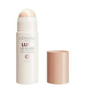 L'Oreal Paris True Match Lumi Le Glass Highlighter Stick, Reflective, Translucent, Glassy Highlighter for Face and Body, 625 Sunset Amour, 0.17 Oz