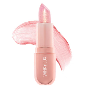 Winky Lux Glimmer Balm, pH Lip Balm, Color Changing Lipstick & Tinted Lip Balm, Hydrate & Plump with Buildable Pink Finish, Pink Opal