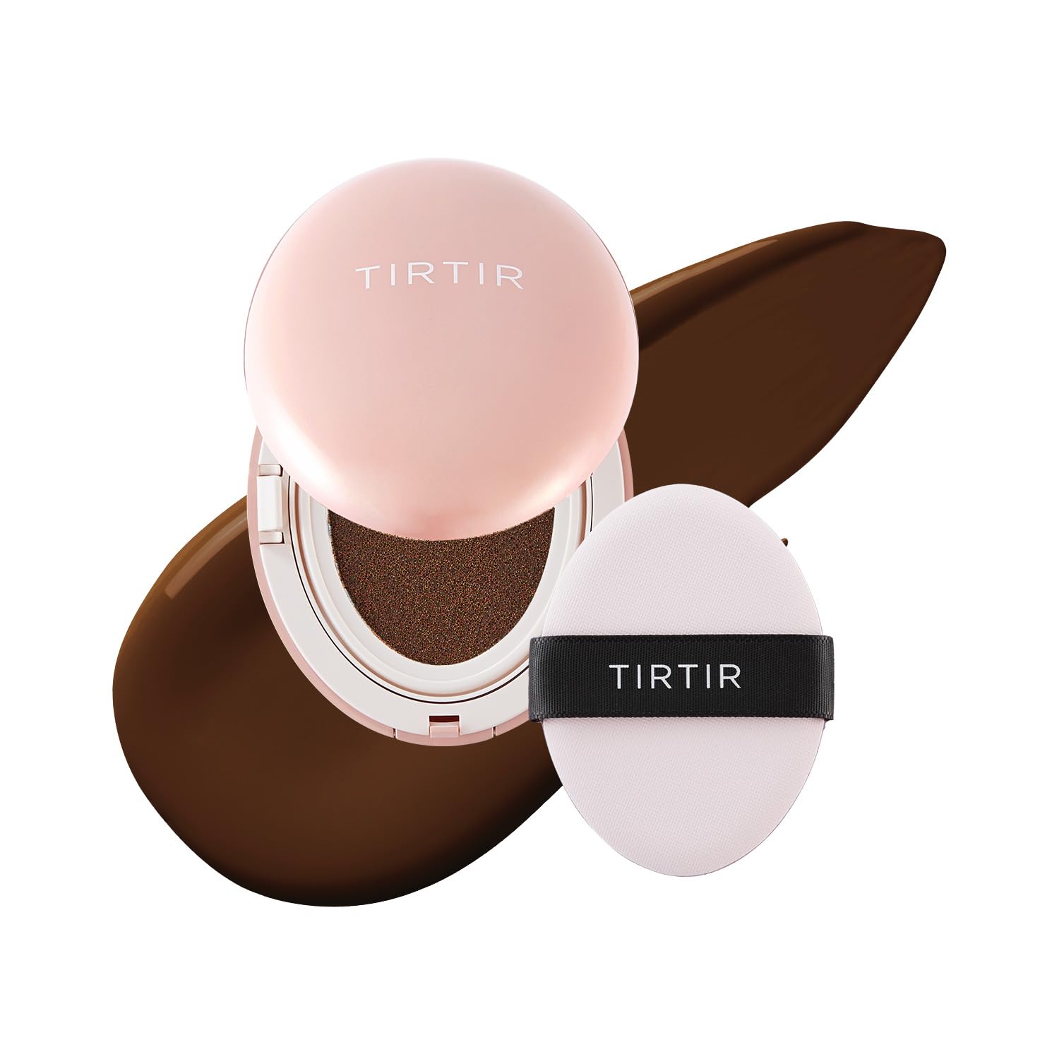 [*Mini Size*] TIRTIR All Cover Pink Cushion | Korean Cushion Foundation, (#23N Sand, 0.15 Fl Oz)