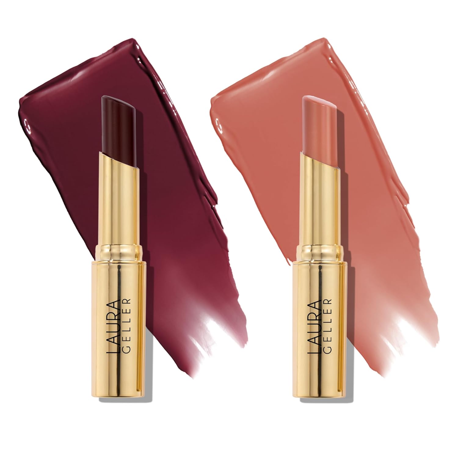 LAURA GELLER NEW YORK Jelly Balm Moisturizing Tinted Lip Balm - In the Buff - Hydrating Vitamin E - Semi-Shine Finish