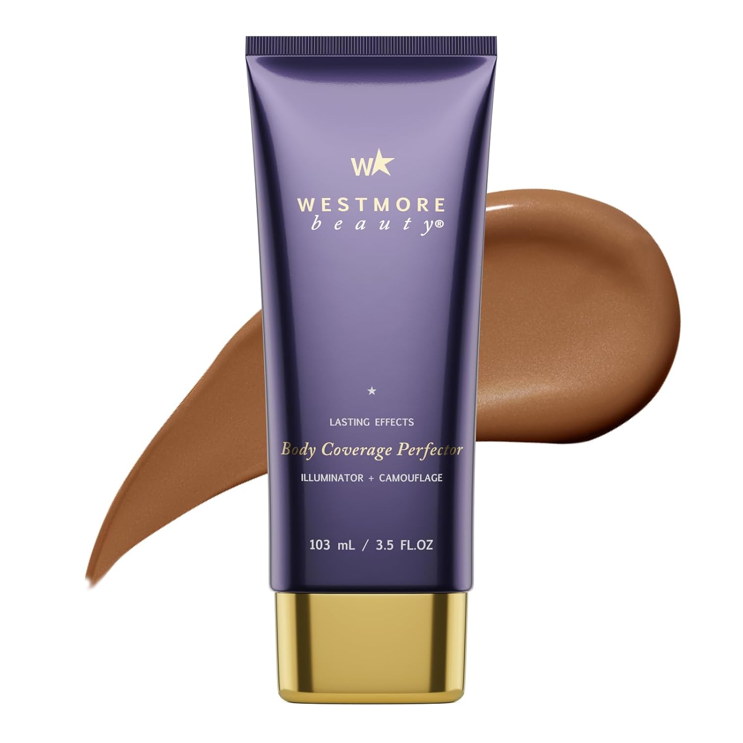 Westmore Beauty Body Coverage Perfector – Waterproof Leg & Body Makeup - Tattoo Cover Up Makeup - 3.5 Oz (Natural Radiance)