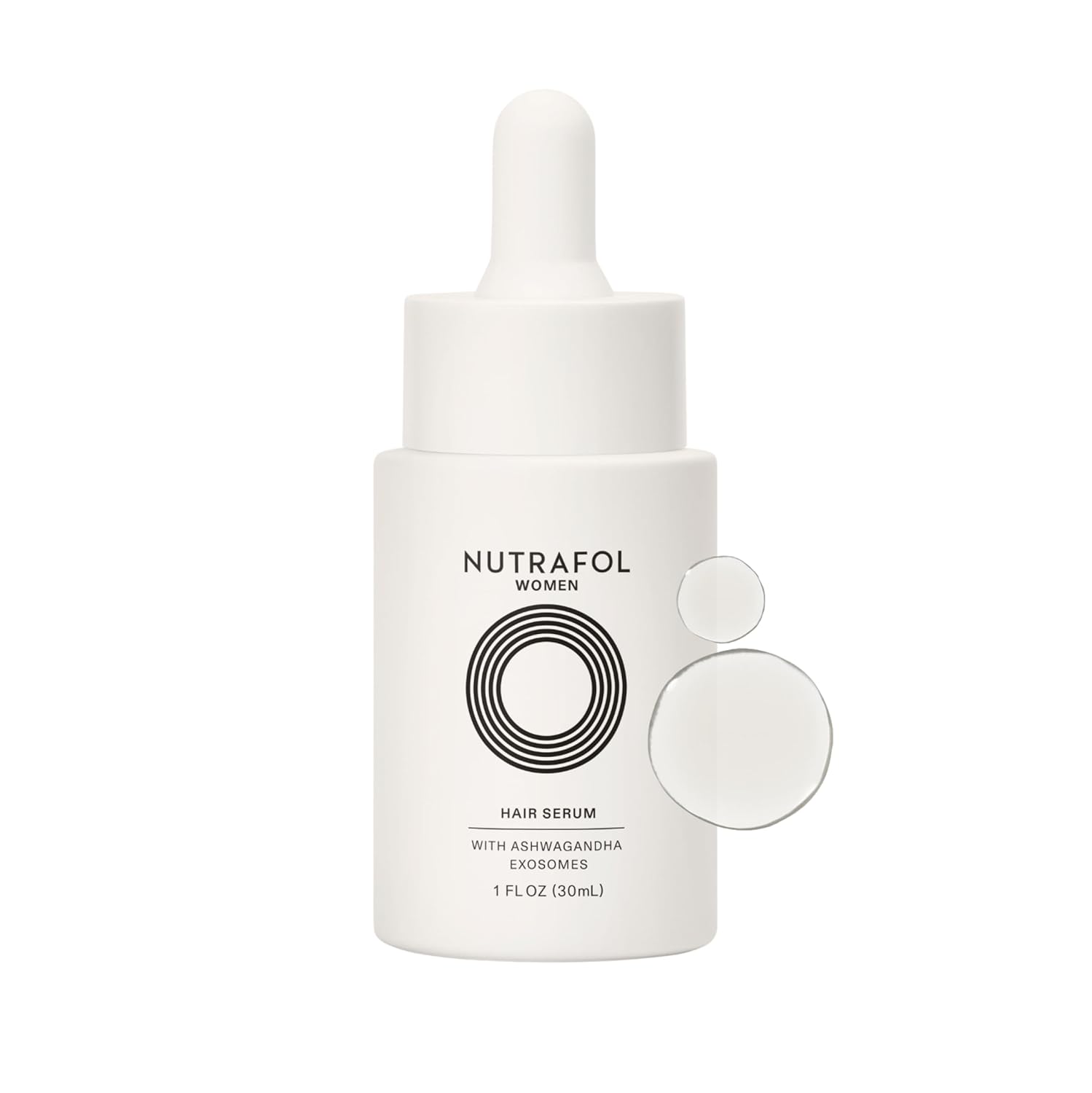 Nutrafol Women's Hair Serum, Supports Visibly Thicker and Stronger Hair, Vegan, Lightweight and Fast-Absorbing