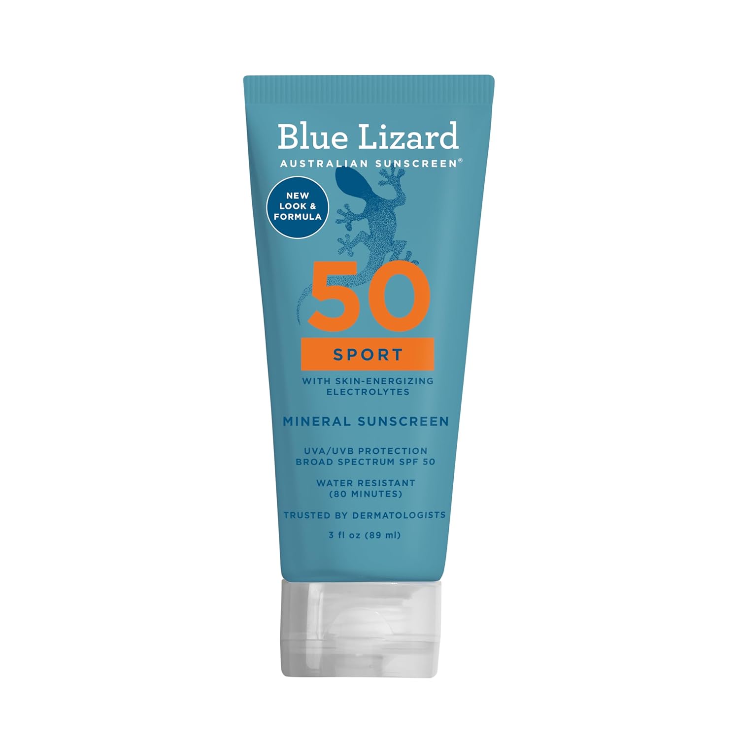 BLUE LIZARD Sport Mineral-Based Sunscreen Lotion - SPF 50+ - 3 oz