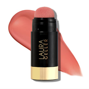 LAURA GELLER NEW YORK Serum Blush Tint, Lightweight Liquid Blush for Cheeks, Weightless Watercolor Sheer Finish, Practical Pink