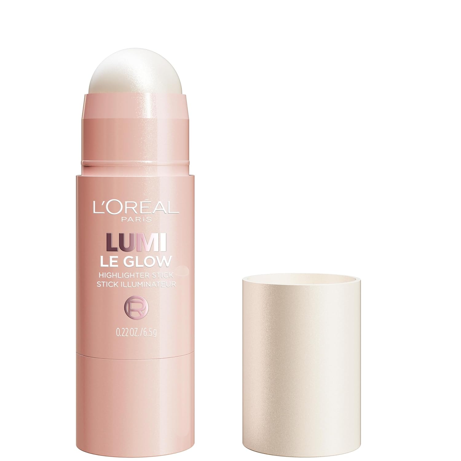 L'Oreal Paris True Match Lumi Le Glass Highlighter Stick, Reflective, Translucent, Glassy Highlighter for Face and Body, 625 Sunset Amour, 0.17 Oz