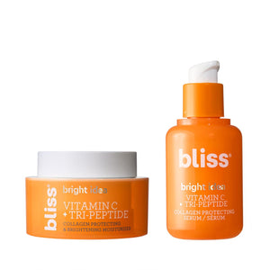 Bliss 15% Vitamin C + Tri-Peptide Bright Idea Serum – Brightening & Firming Anti-Aging Face Serum – Boosts Collagen & Elasticity – 1 fl oz