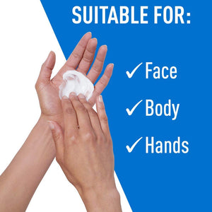 CeraVe Moisturizing Cream Combo Pack, Contains 16 Ounce with Pump & 1 Ounce Hydrating Facial Cleanser, Dry Skin Relief