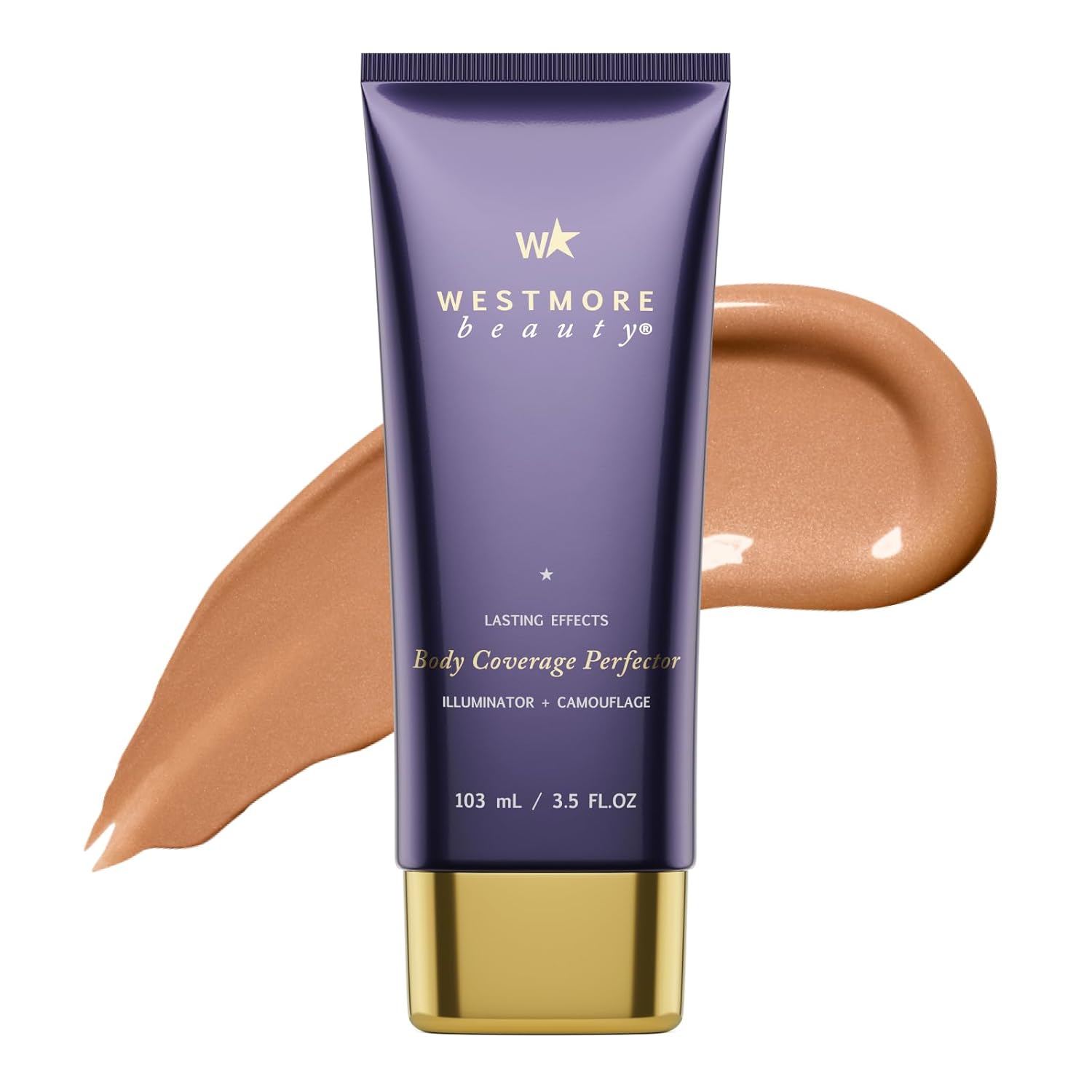Westmore Beauty Body Coverage Perfector – Waterproof Leg & Body Makeup - Tattoo Cover Up Makeup - 3.5 Oz (Natural Radiance)