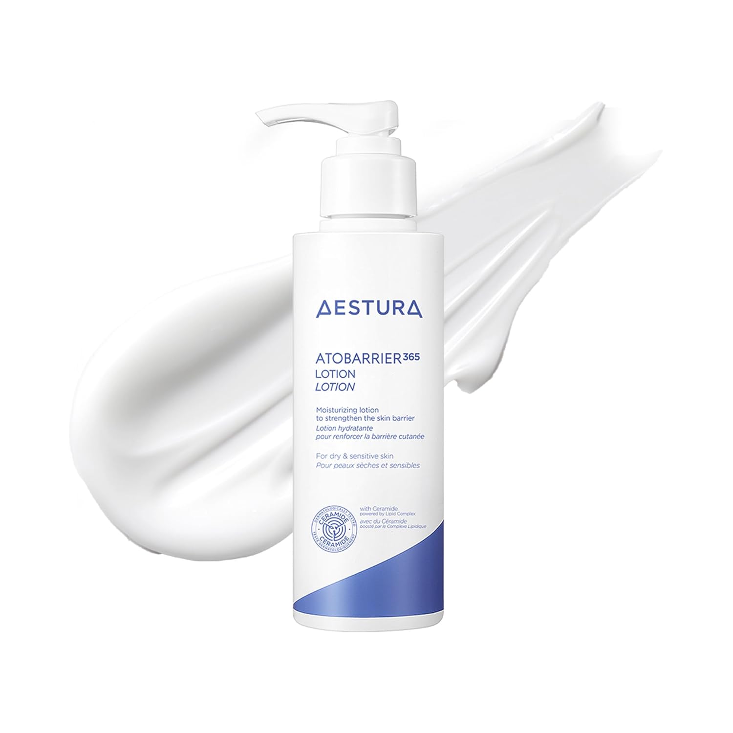 AESTURA ATOBARRIER365 Lightweight Korean Face Moisturizer with Ceramides | Strengthens Barrier, Fast-Absorbing Hydration, Suitable for Dry, Normal & Sensitive Skin, 150ML / 5.07 fl. Oz.