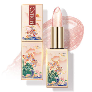 CATKIN Lip Balm Color Tinted Lip Stain Ultra Hydrating Moistrurizer Chapstick with Vitamin E Nourishing For Cracked & Dry Lips 0.12 oz C06 Camellia
