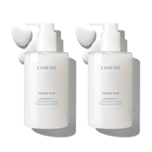 LANEIGE Cream Skin Refillable Toner & Moisturizer with Ceramides and Peptides: Korean Milky Toner, Amino Acid, Nourish, Hydrate, Barrier-Boosting, Visibly Firm