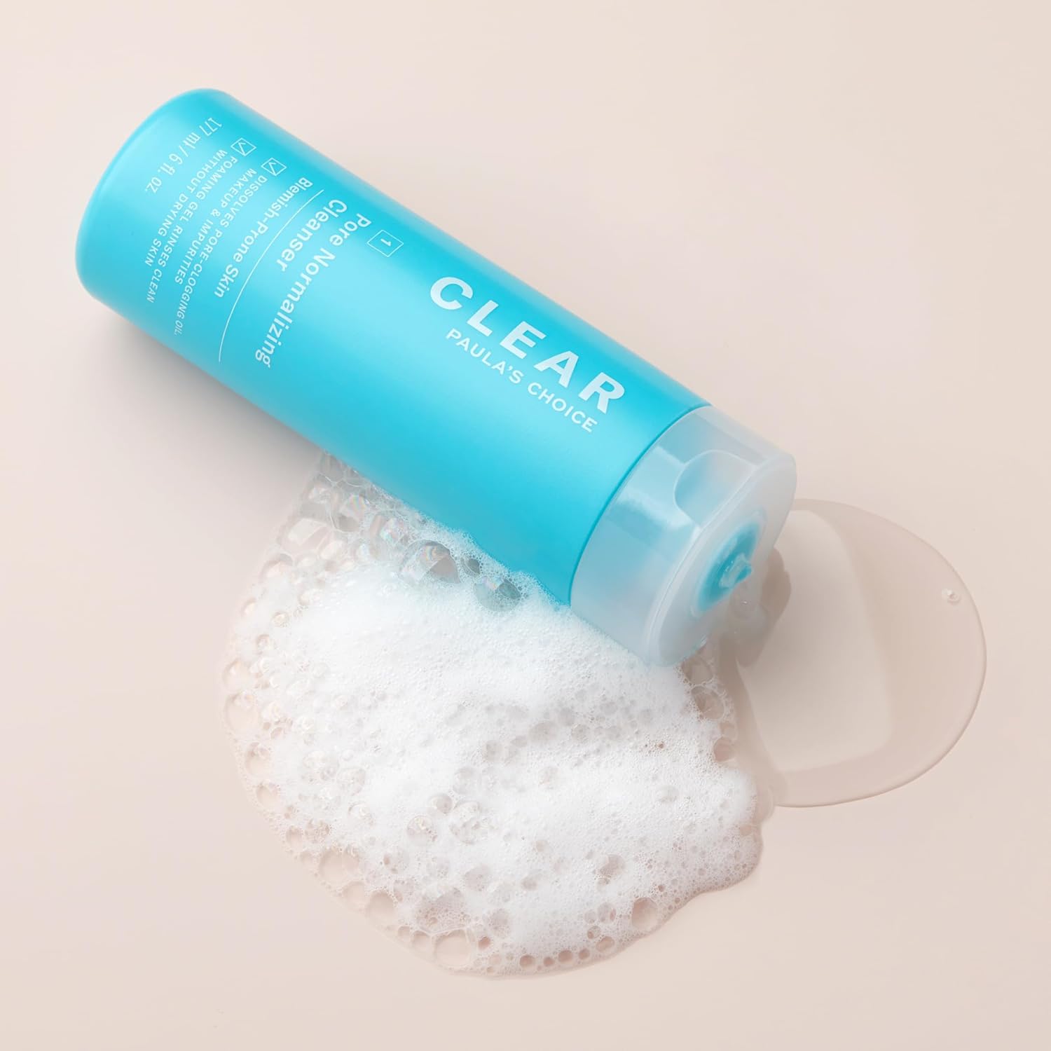 Paula's Choice CLEAR Pore Normalizing Cleanser, Salicylic Acid Acne Face Wash for Large Pores, Redness & Blackheads