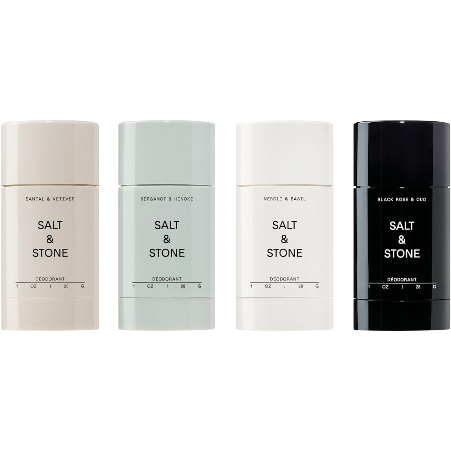 SALT & STONE Aluminum Free Deodorant | Extra Strength 48 Hour Protection for Women & Men | Made with Seaweed Extracts, Shea Butter & Prebiotics (Santal & Vetiver)