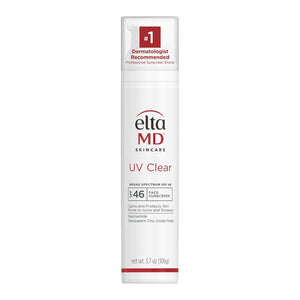 EltaMD UV Clear Face Sunscreen SPF 46, Oil Free for Face with Zinc Oxide, Dermatologist Recommended Sunscreen Lotion, For Acne-Prone Sensitive Skin, 1.7 oz Pump