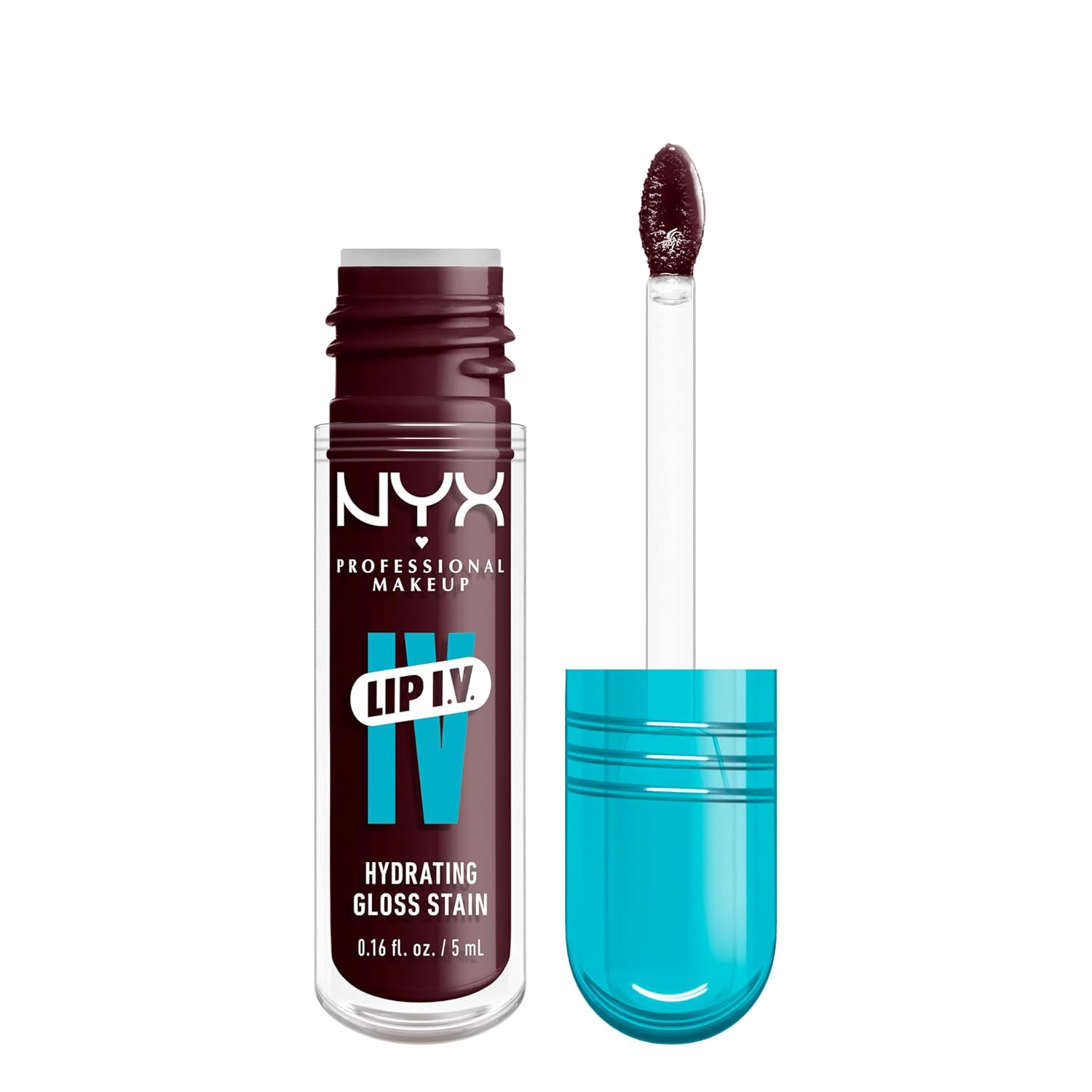 NYX PROFESSIONAL MAKEUP Lip IV Hydrating Glossy Lip Stain with 12HR Hydration - Hydra Honey (Brown)