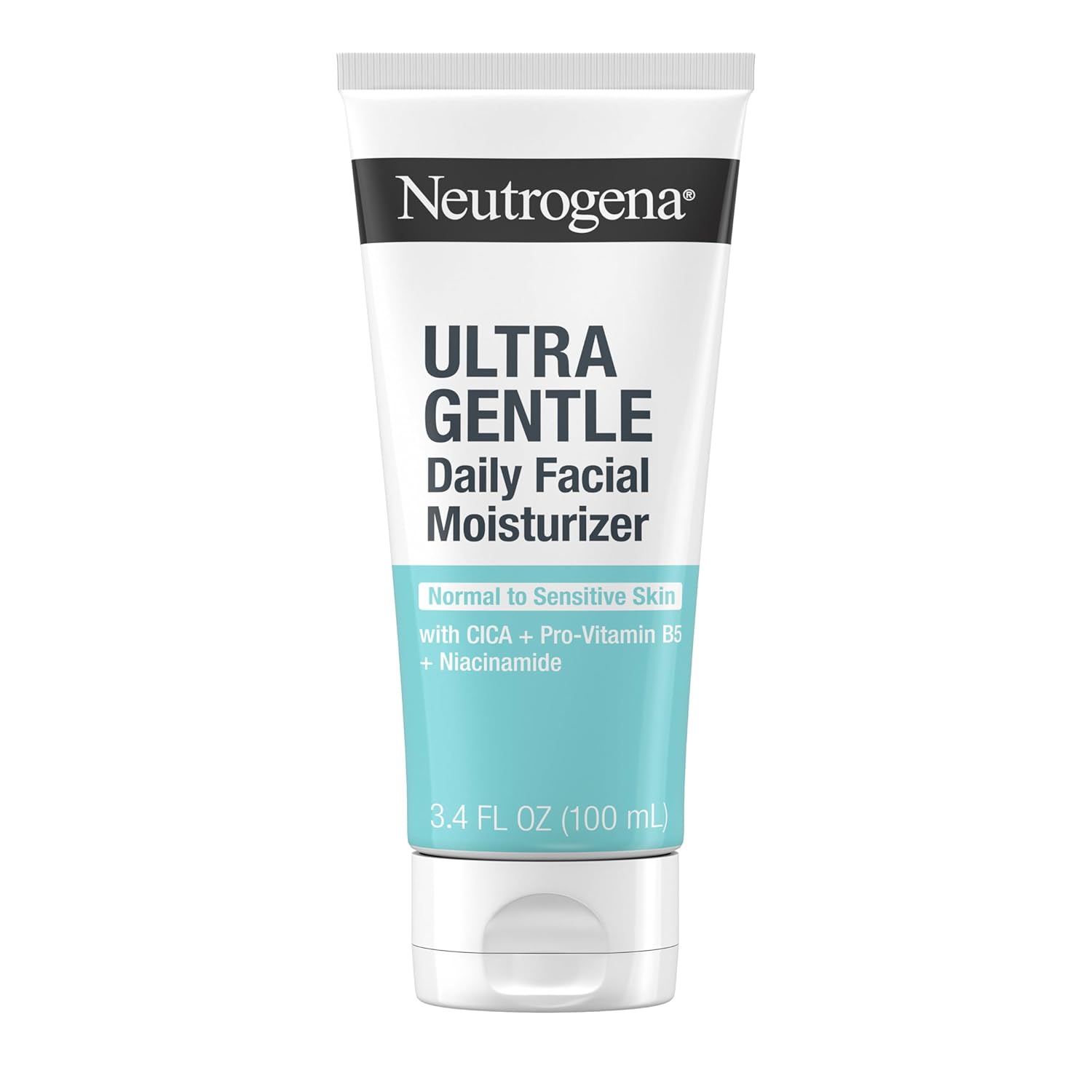Neutrogena Fragrance Free Daily Facial Moisturizer, Face & Neck Moisturizer for Sensitive Skin with Vitamin B3, Pro-Vitamin B5 & Vitamin E Supports Skin's Dynamic Barrier, 3.4 fl. oz