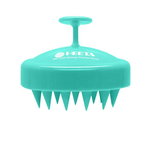HEETA Scalp Massager Hair Growth, Soft Silicone Scalp Scrubber Shampoo Brush for Exfoliation, Dandruff Removal Head Massage Stress Relax, Wet & Dry Use for Thick Thin Curly Hair Care, Sky Gray