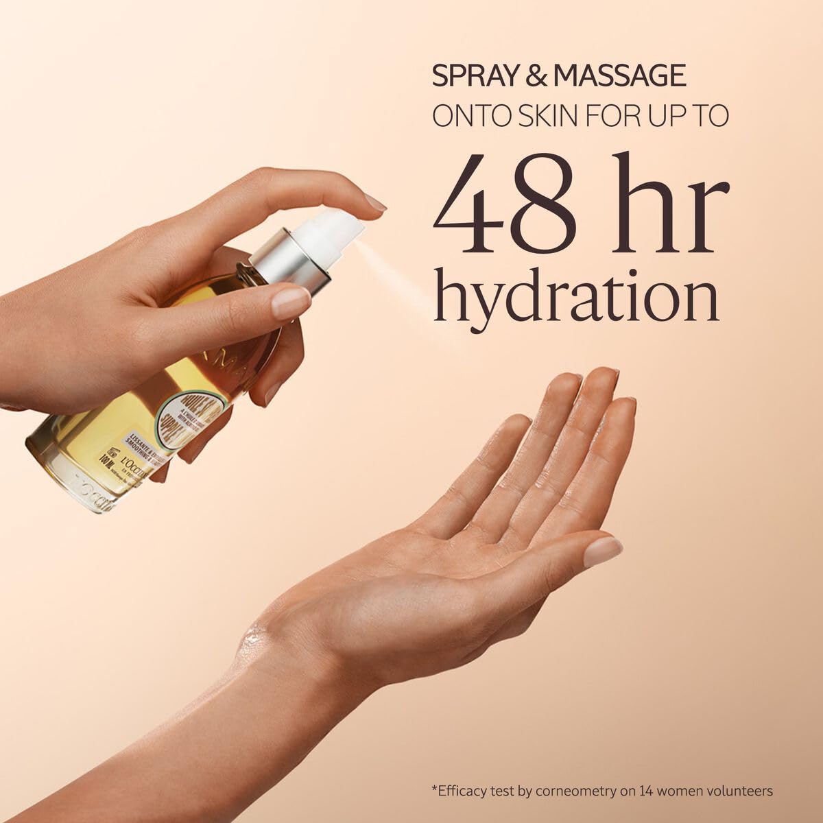 L'Occitane Almond Body Oil, Moisturizes, Nourishes, Hydrates, Softens Dry Skin, Absorbs Fast, Lightweight, Non-Greasy, Luxurious Post-Shower Skincare