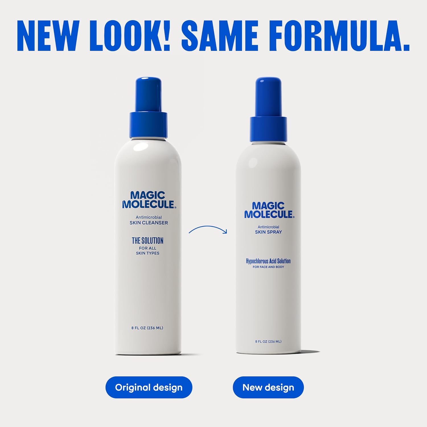 Skin Cleanser for All Types, Hypochlorous Acid Spray Helps Heal Acne Prone, Eczema and Itchy Rashes and 50 Other Skin Ailments, Safe for Multiple Daily Uses, 8 oz Spray