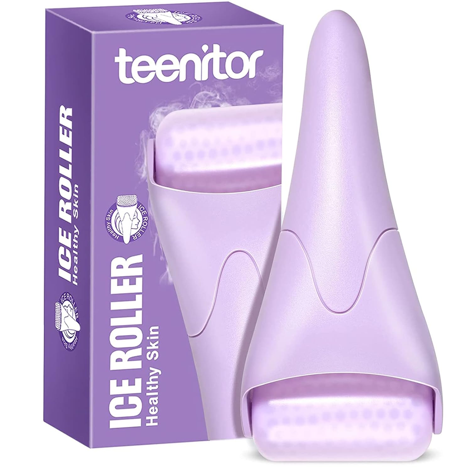 Teenitor Mint Green Ice Roller, Cold Face Roller, Ice Roller for Face & Eye Puffiness Relief, Ice Face Roller Skin Care Beauty Tools