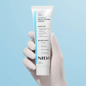NIDA Youthful Formula™ Ultimate Moisturizing Cream | Centella Asiatica, Niacinamide, Hyaluronic Acid, Collagen | Wrinkles, Fine Lines, Dark Spots, Dry Skin, Redness | 3.38 fl. oz., 100ml