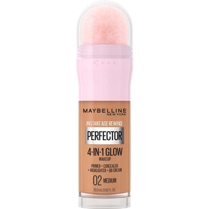 Maybelline New York Instant Age Rewind Instant Perfector 4-In-1 Glow Makeup - Primer, Concealer, Highlighter and BB Cream in 1, Fair/Light, 0.68 fl oz
