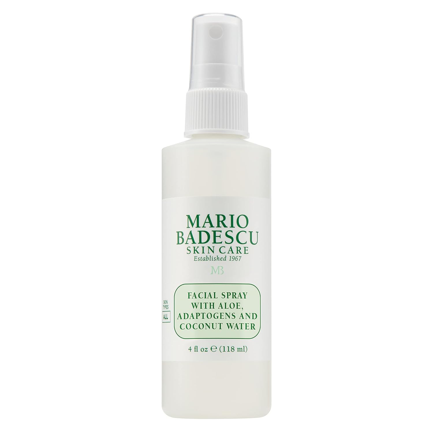 Mario Badescu Setting Facial Spray Mist with Aloe & Coconut Water, Refreshing and Hydrating Makeup Spray, Alcohol, Fragrance, Dye & Sulfate Free