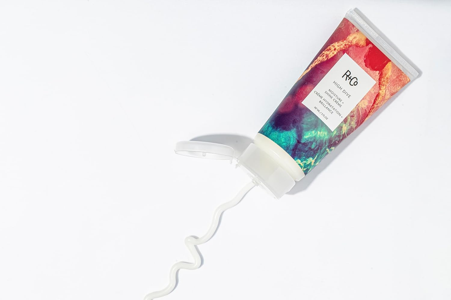 R+Co High Dive Moisture and Shine Crème | Deep Hydration + Softens + Eliminates Frizz | Vegan + Cruelty-Free |