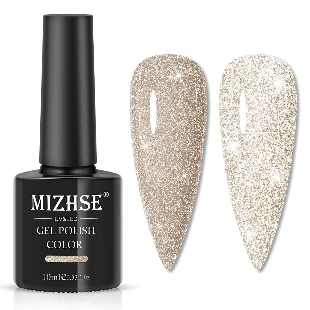 MIZHSE Nail Polish: 15Ml Mermaid Pearl Nail Polish Pink Aurora Effect Nail Polish, Fingernail and Toenail Polish Glossy Long Lasting Nail Polish Trendy DIY at Home Nail Gift Spree