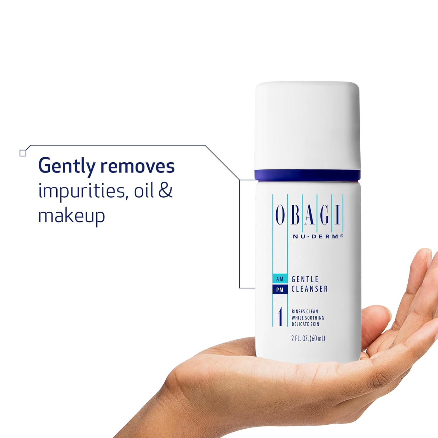 Obagi Medical Nu-Derm Gentle Face Cleanser for Normal to Dry Sensitive Skin – Daily Facial Cleanser Gently Removes Dirt, Oil, Makeup & Impurities