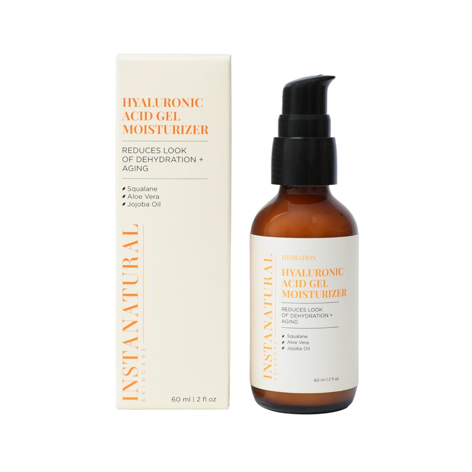InstaNatural Vitamin C Moisturizer Face Cream, Brightens and Reduces the Look of Fine Lines and Wrinkles, Moisturizing Lotion for Dry Skin, with Hyaluronic Acid, 3.4 FL Oz