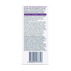 CeraVe Anti Aging Retinol Serum For Face, Encapsulated Retinol With Hyaluronic Acid, Niacinamide & Ceramides, Smooths Wrinkles & Fine Lines, Gentle Skin Brightening Serum, Fragrance Free, 1 Oz
