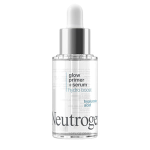 Neutrogena Hydro Boost Glow Booster Primer & Serum, Hydrating & Moisturizing Face Serum-to-Primer Hybrid, Infused with Purified Hyaluronic Acid & Designed to Instantly Hydrate, 1.0 fl. oz