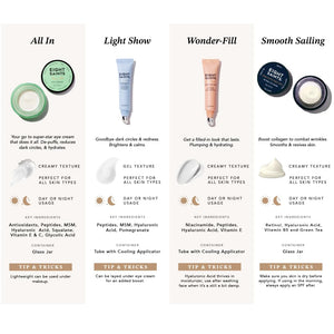 Eight Saints Wonder-fill Plumping Eye Cream, Natural and Organic Anti Aging Under Eye Cream to Plump Skin, Reduce Wrinkles, Fine Lines, and Under Eye Bags, Dark Circles Under Eye Treatment, 0.5 Ounces