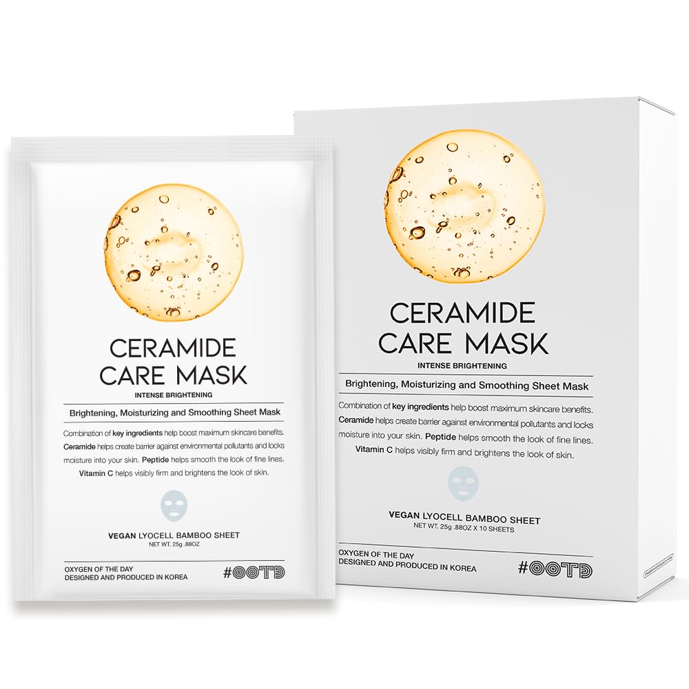 Hydrating Soothing Sheet Masks Gift Set for Skincare, Korean Vegan Sheet Mask for Dry, Sensitive Skin, Calming, Smoothing, Brightening, Collagen, Ceramide, Cica, Hyaluronic Acid 30EA