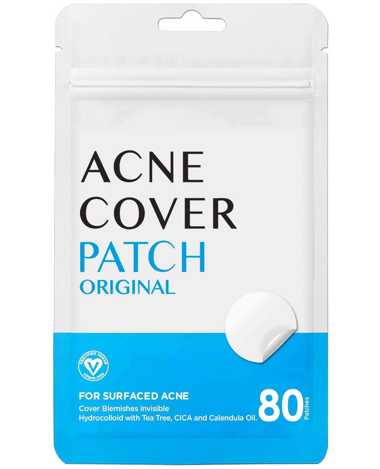 AVARELLE Acne Cover Patches, FSA HSA Eligible Hydrocolloid Pimple Patches for Face with Tea Tree Oil, Korean Skincare Zit Patches for Face | FSA HSA Store Eligible Items | Vegan, Cruelty-free