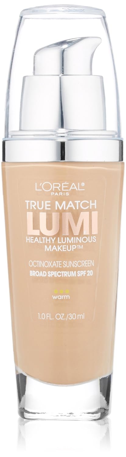 L'Oreal Paris True Match Lumi Healthy Luminous Makeup, C6 Soft Sable, 1 fl; oz.