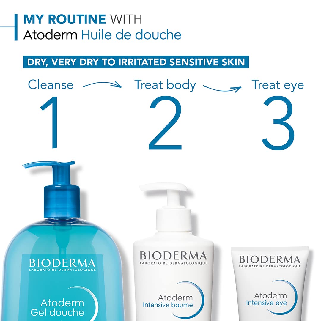 Bioderma Atoderm Intensive Balm, Hydrating Balm for Dry to Atopic Sensitive Skin, Face & Body Moisturizer with Ultra Soothing Anti-Itching Formula, Fragrance-Free, Non-Greasy & Non-Sticky for Family